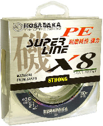 Леска плетеная (шнур) KOSADAKA SUPER PE X8 (BSLX8-DG-012-150  (150 м 0,12мм) )